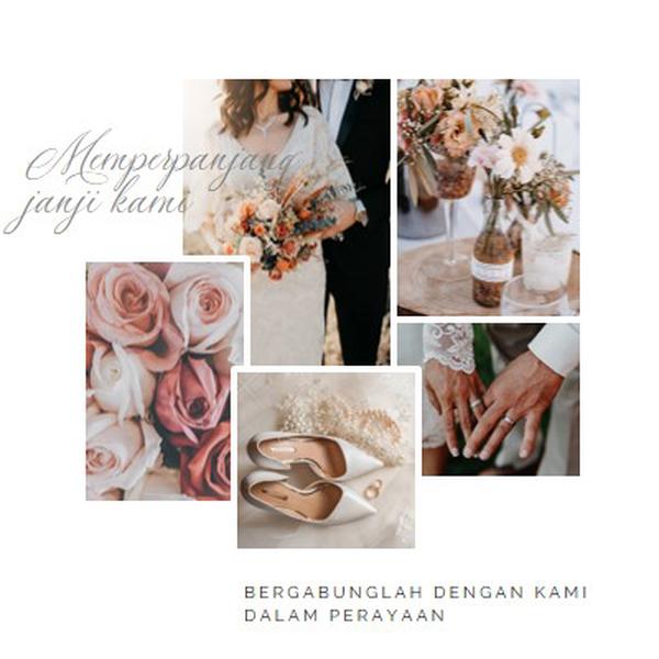 Perpanjangan romantis white modern-simple