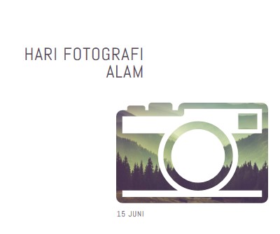 Hari Fotografi Alam white modern-simple