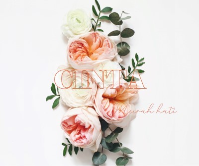 Cinta murah hati white vintage-botanical