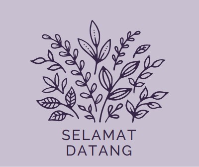 Halo yang di sana purple whimsical-line