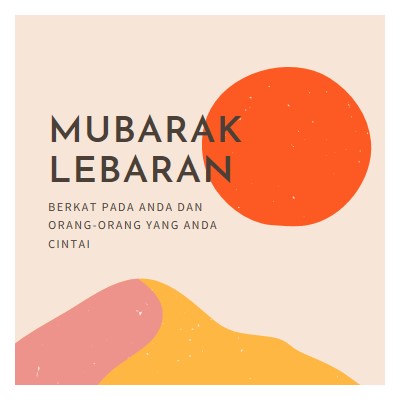 Berkah Lebaran pink organic-simple