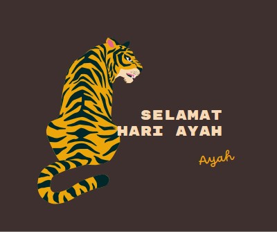 Selamat Hari Ayah, Ayah brown whimsical-color-block