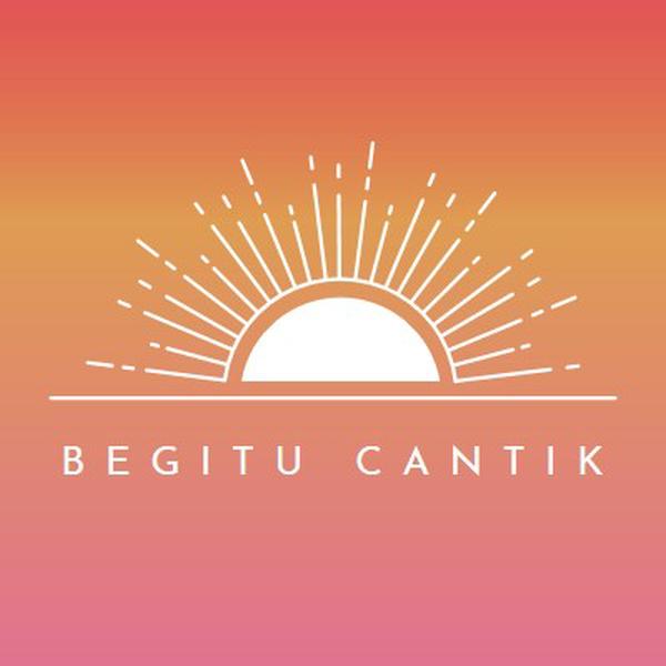 Begitu cantik seperti matahari terbenam red organic-boho