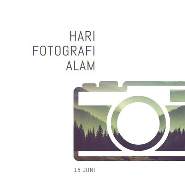 Hari Fotografi Alam white modern-simple