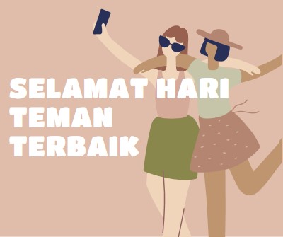 Teman terbaik pink whimsical-color-block