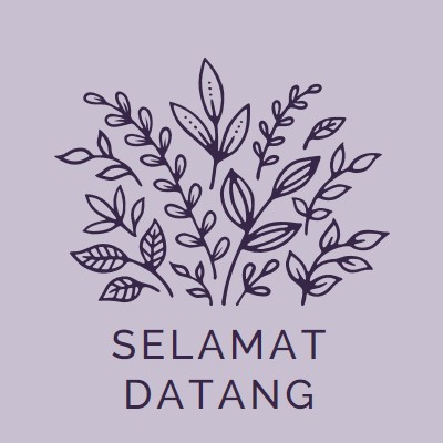 Halo yang di sana purple whimsical-line