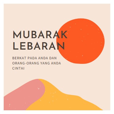 Berkah Lebaran pink organic-simple