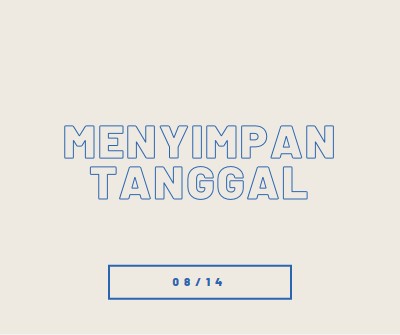 Tanggal biru gray whimsical-line