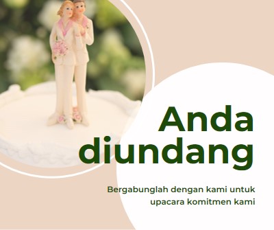 Anda diundang untuk berkomitmen pink modern-simple