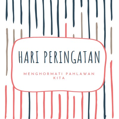 Menghormati pahlawan kita white whimsical-line