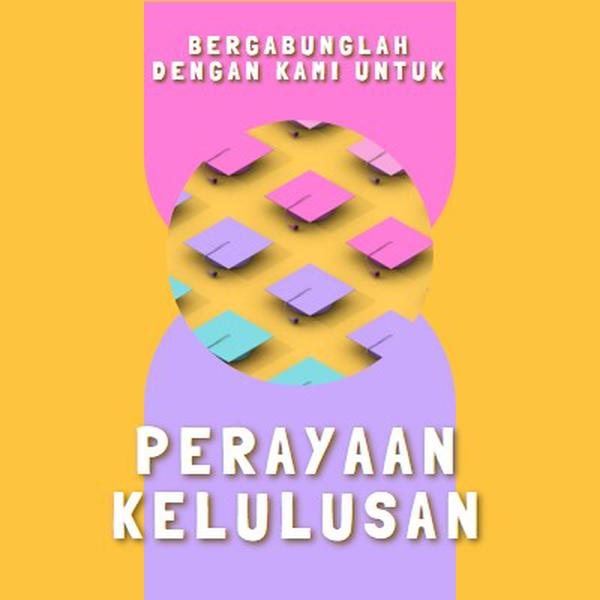 Bergabung dalam perayaan kelulusan yellow whimsical-color-block