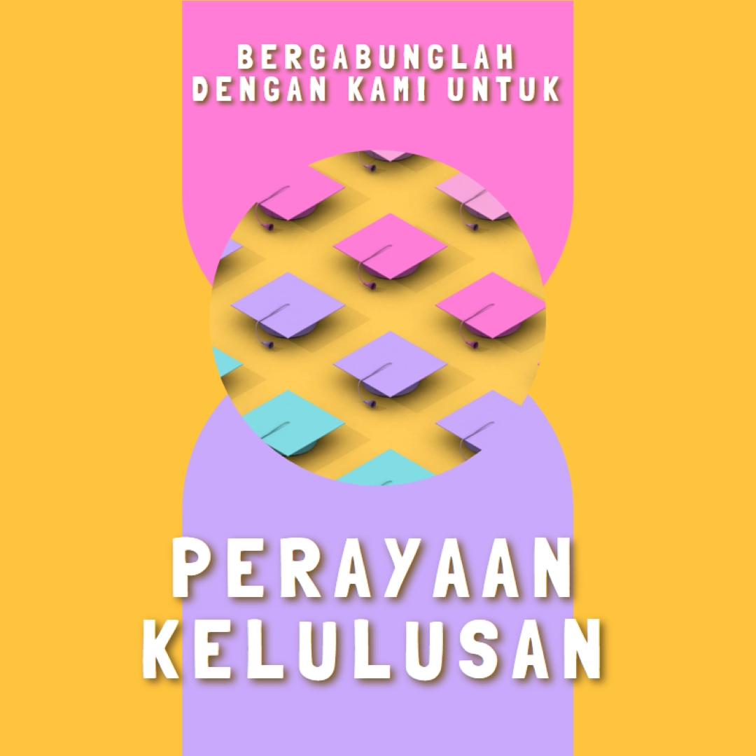 Bergabung dalam perayaan kelulusan yellow whimsical-color-block