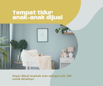 Tempat tidur utama blue organic-simple