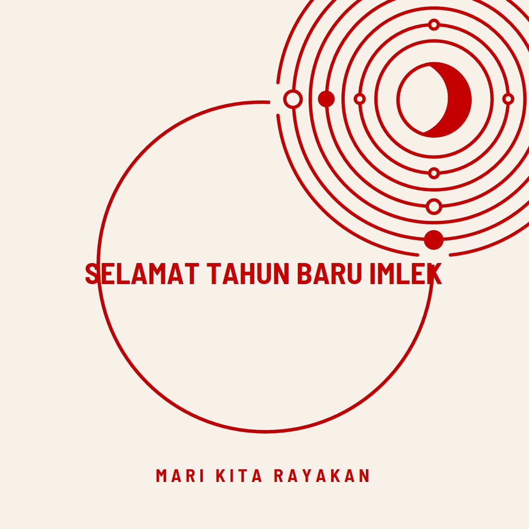 Mari kita rayakan Tahun Baru Imlek white modern-simple