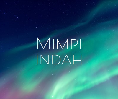 Langit malam bermimpi indah blue modern-simple