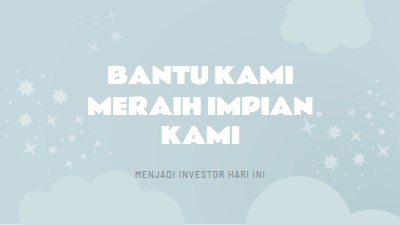 Mimpi menjadi kenyataan blue whimsical-color-block