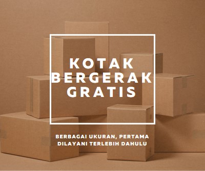 Kotak bergerak gratis brown modern-simple