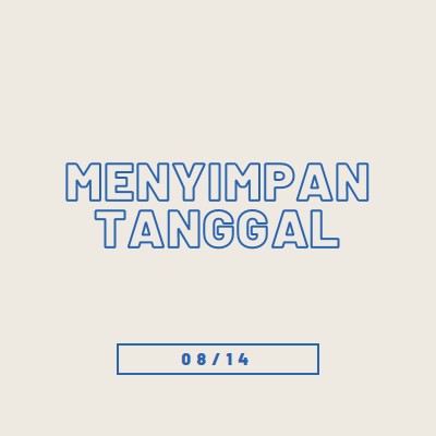 Tanggal biru gray whimsical-line