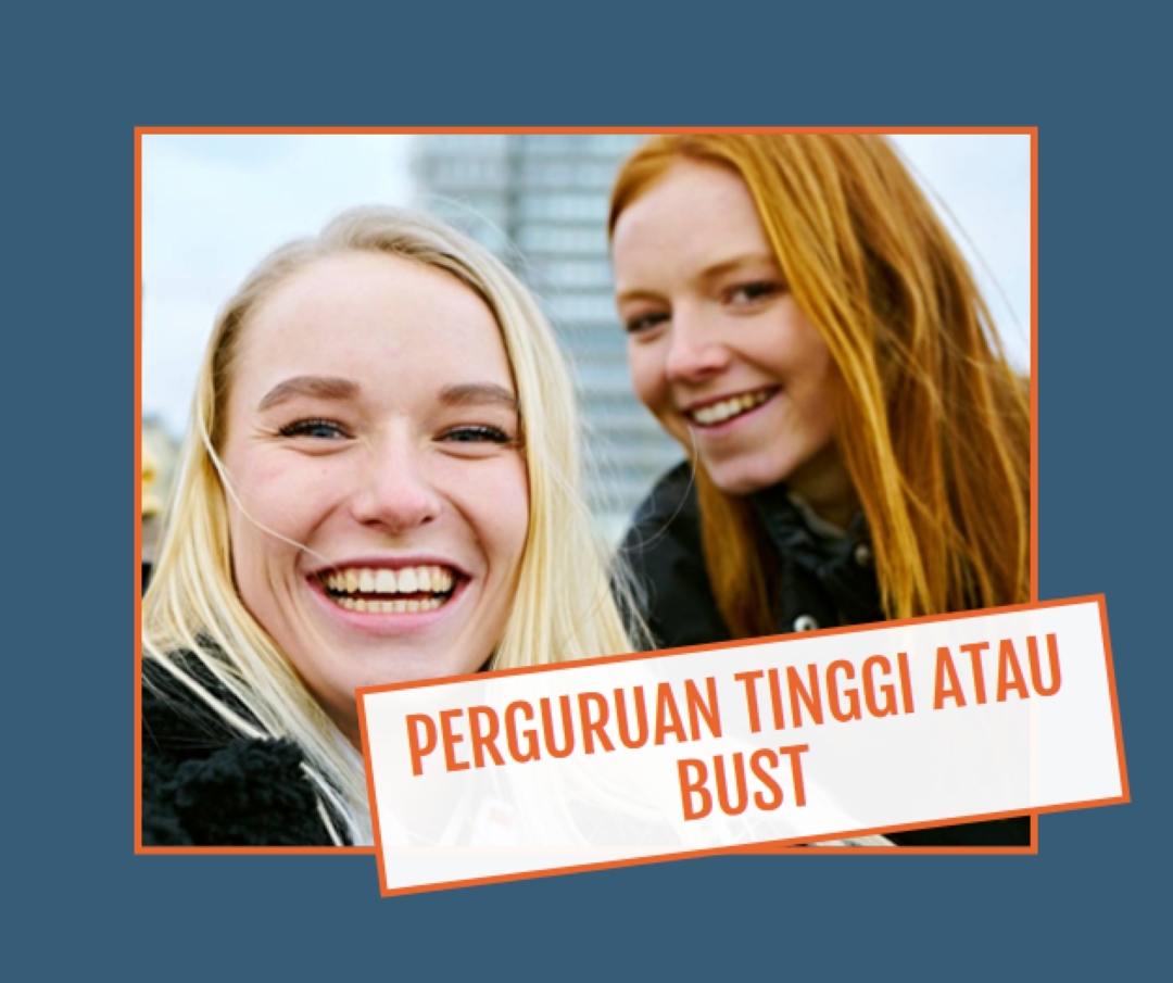 Perguruan tinggi atau payudara blue modern-bold