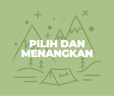 Pilih dan menangkan green whimsical-line