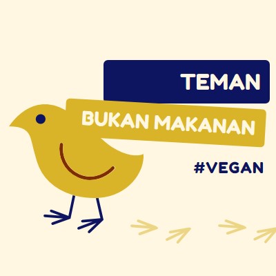 Teman, bukan makanan yellow whimsical-color-block