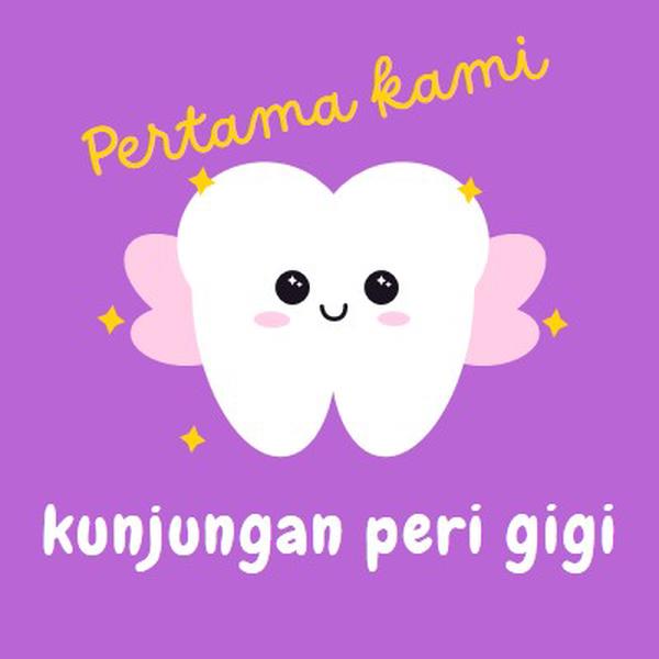 Kunjungan peri gigi pertama purple whimsical-color-block