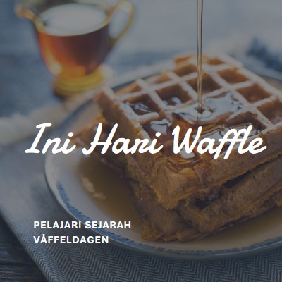 Ini Hari Waffle blue modern-simple