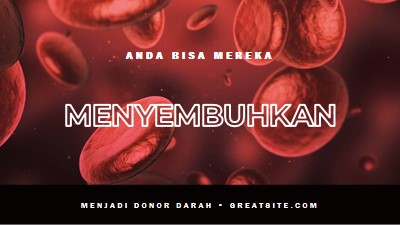 Menjadi donor darah red modern-simple