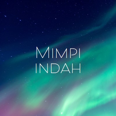 Langit malam bermimpi indah blue modern-simple