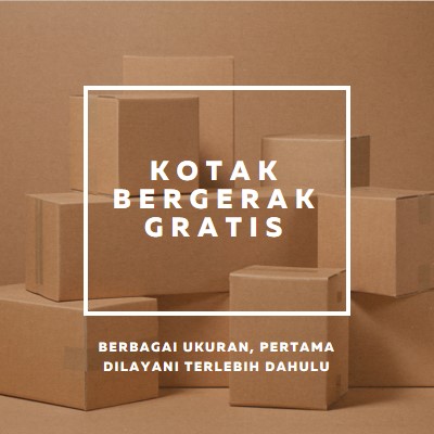 Kotak bergerak gratis brown modern-simple