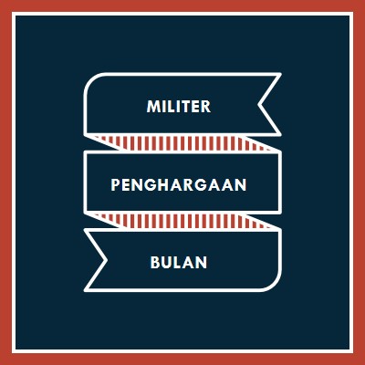 Merayakan Bulan Apresiasi Militer blue modern-simple