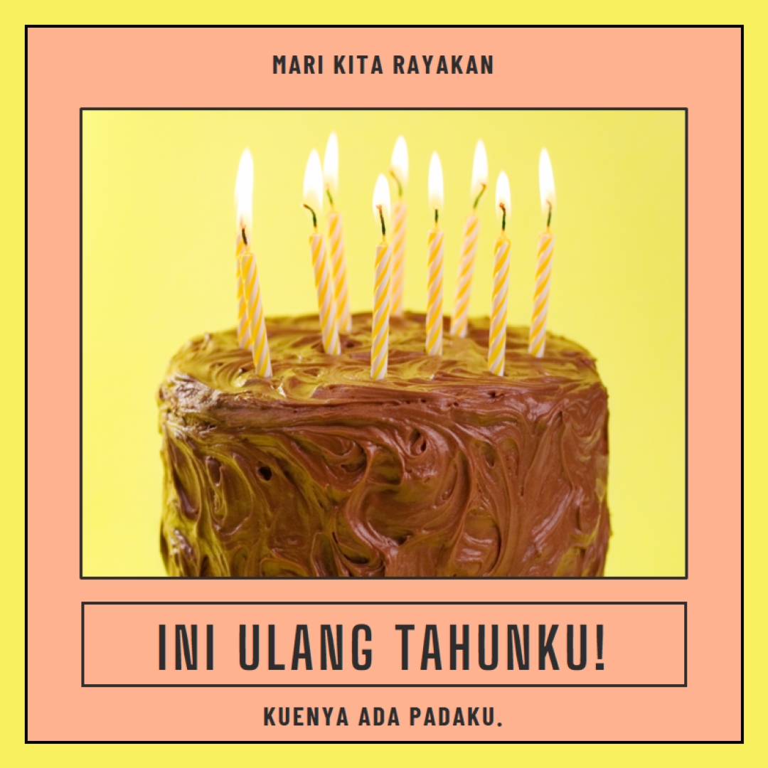 Biarkan mereka makan kue pink modern-bold