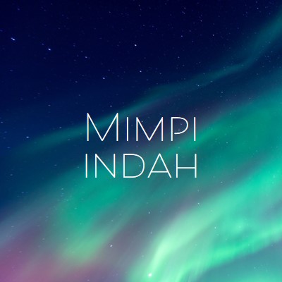 Langit malam bermimpi indah blue modern-simple