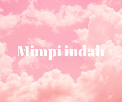 Pada waktu tidur awan pink modern-simple