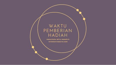 Ini waktu pemberian hadiah purple modern-simple