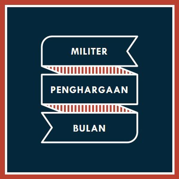 Merayakan Bulan Apresiasi Militer blue modern-simple