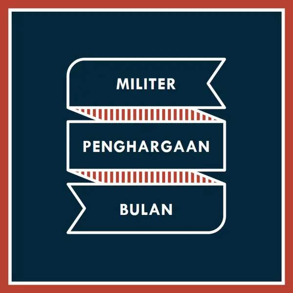 Merayakan Bulan Apresiasi Militer blue modern-simple