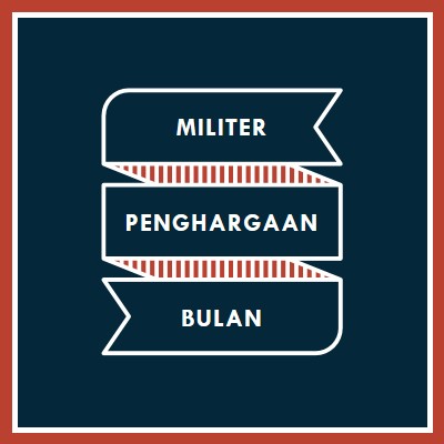 Merayakan Bulan Apresiasi Militer blue modern-simple