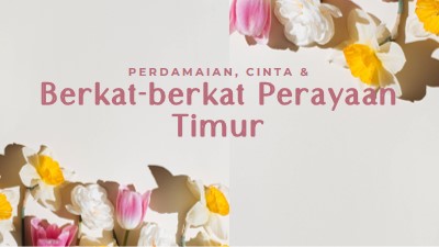 Perdamaian dan cinta Di Hari Timur gray modern-simple