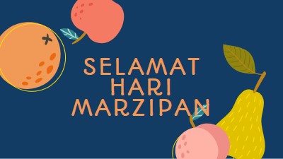 Selamat Hari Marzipan blue whimsical-line