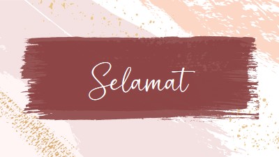 Selamat sederhana pink organic-simple