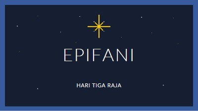 Mengamati Epiphany blue modern-simple