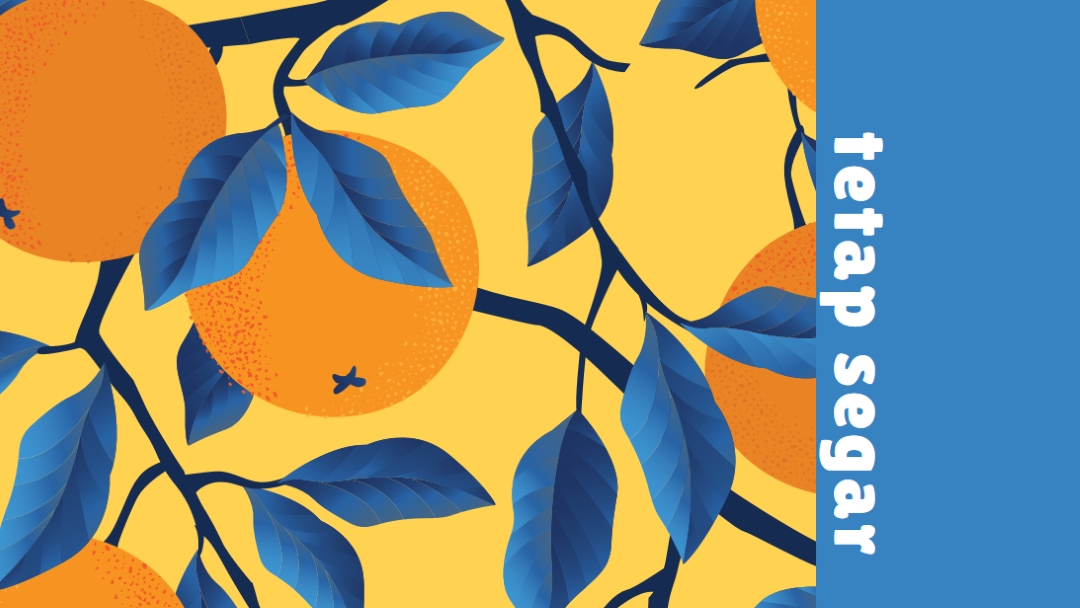 Tetap segar blue organic-simple