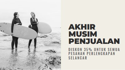 Kebahagiaan pantai gray modern-bold