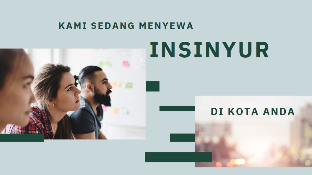 Kami mempekerjakan teknisi blue modern-simple