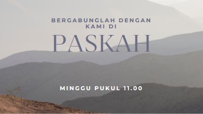 Bergabunglah dengan kami hari Minggu Timur gray modern-simple