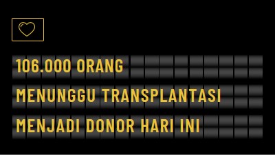 Menjadi donor organ hari ini black modern-bold