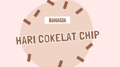 Selamat Hari Cokelat brown organic-simple