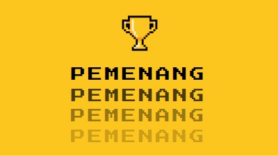 Kehidupan piala yellow vintage-retro