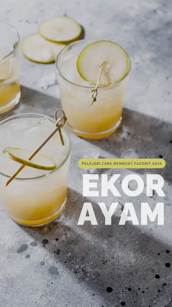 Membuat koktail favorit saya yellow modern-simple